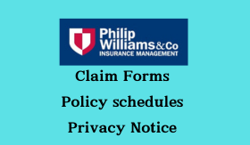 Claim forms, policy schedules, privacy notice