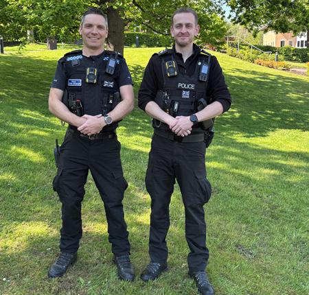 Special Sergeant Phillips and PS Carne