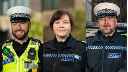 PS Owen, PC Bernard and Special Constable Julius Gudaitis