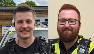 PC Elliot Alvis and PC Leonardo Koca