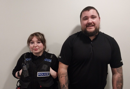 PC Elizabeth McClure and PC Daniel Dredge