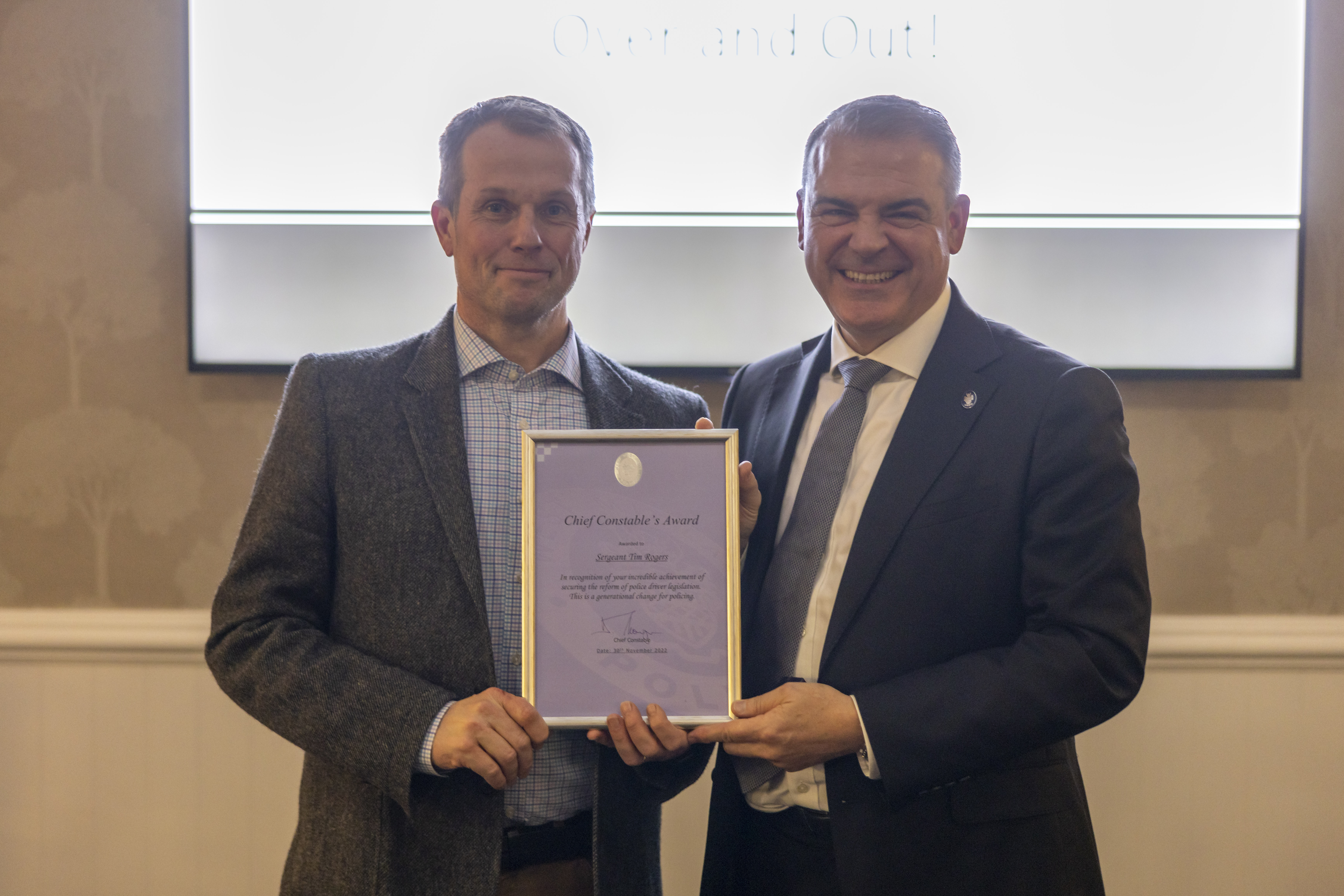 Tim and former Chief Constable