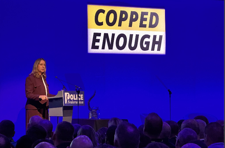 Tiff addresses conference.