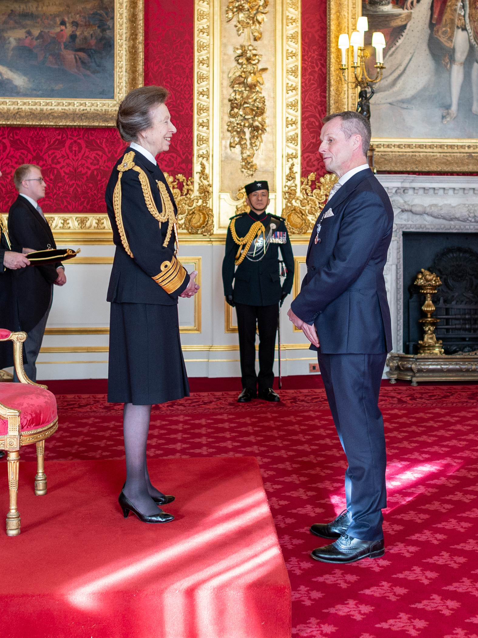 Tim is presented with KPM.