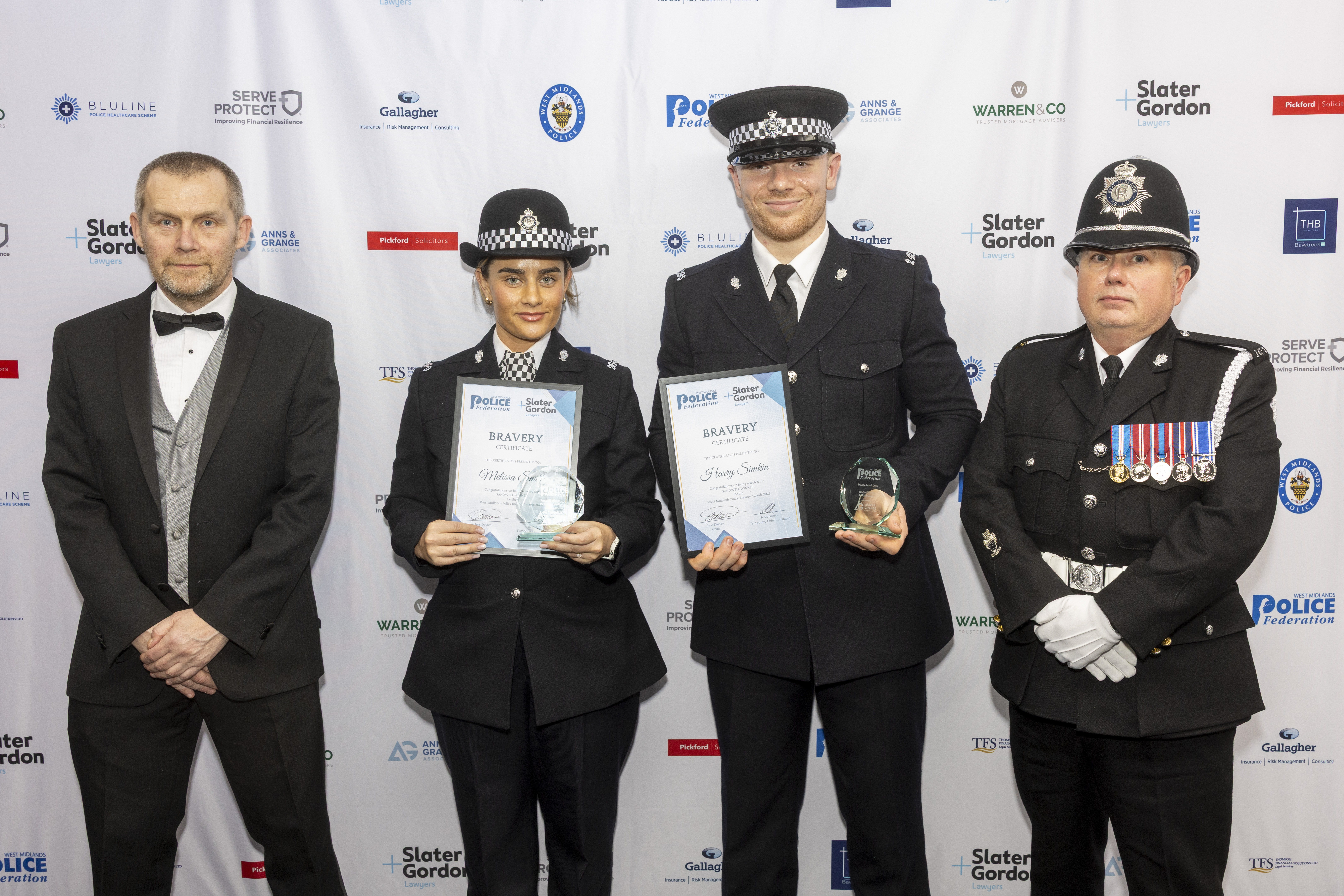 Awards night - Sandwell winners.