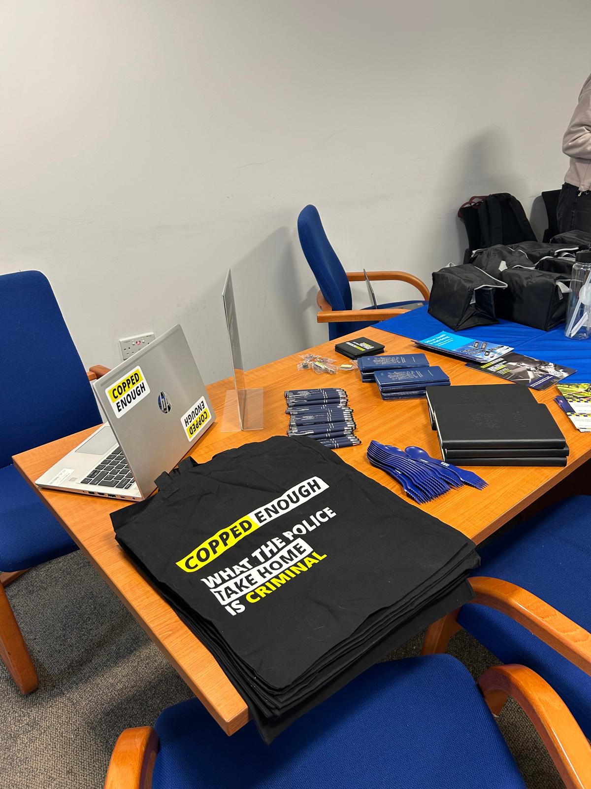 The Federation stand at the wellbeing event.