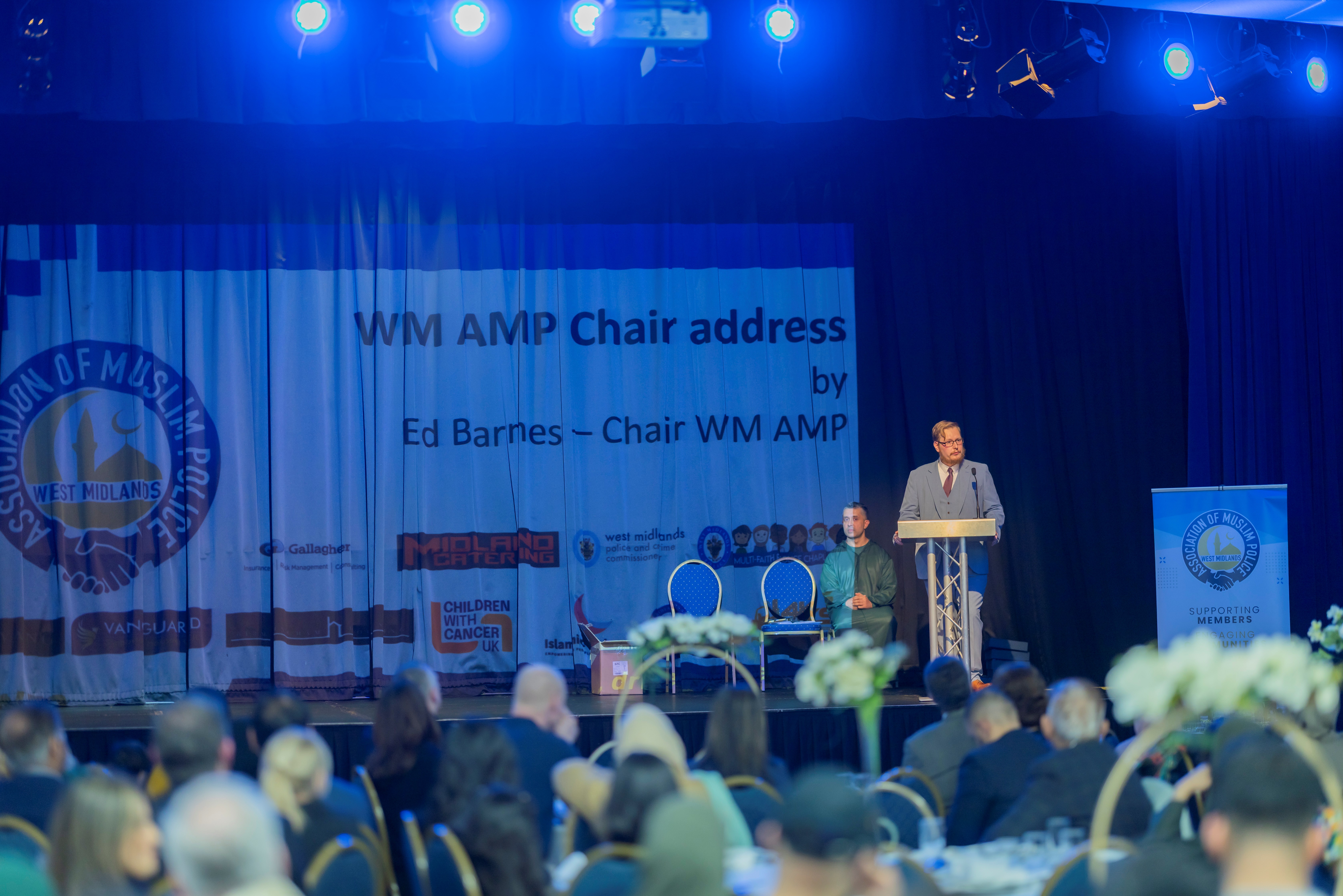 Chair addresses guests