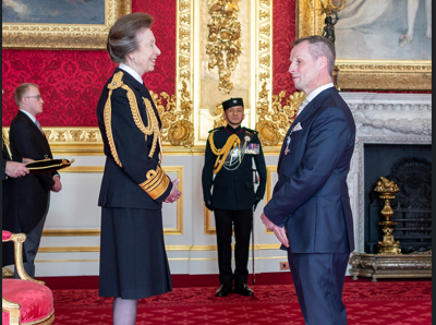 Tim Rogers KPM with the Princess Royal